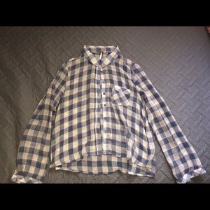 Sheer Flannel Blouse